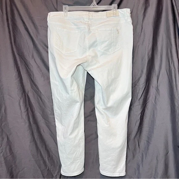 Slink Jeans Plus “Curvy” Mid-Rise Ankle Skinny Jeans Size 14 <white> - Picture 2 of 10